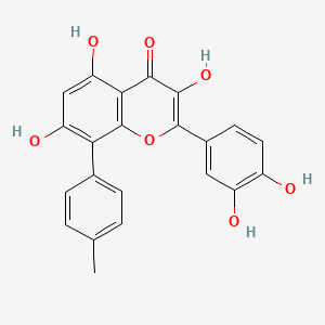 molecular formula C22H16O7 B12378484 2-(3,4-Dihydroxyphenyl)-3,5,7-trihydroxy-8-(4-methylphenyl)chromen-4-one 