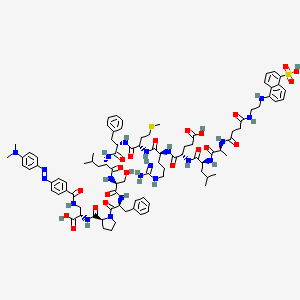 EDANS-CO-CH2-CH2-CO-ALERMFLSFP-Dap(DABCYL)OH