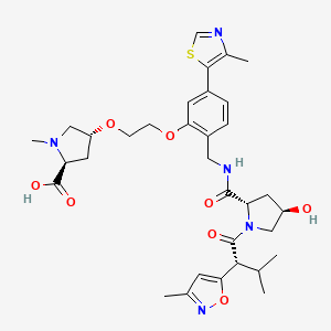 molecular formula C33H43N5O8S B12378515 E3 Ligase Ligand-linker Conjugate 64 