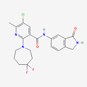 molecular formula C21H21ClF2N4O2 B12378519 Analgesic agent-2 