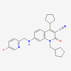 molecular formula C27H29FN4O B12378534 Pde1-IN-5 