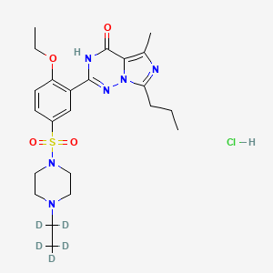 molecular formula C23H33ClN6O4S B12378559 Vardenafil-d5 (hydrochloride) 