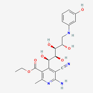 molecular formula C21H26N4O7 B12378578 Anticancer agent 187 