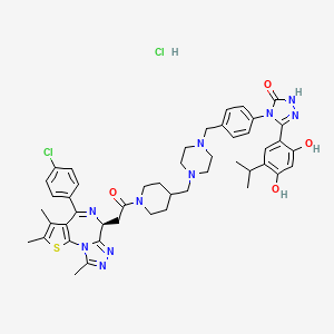 molecular formula C47H54Cl2N10O4S B12378592 PROTAC BRD4 Degrader-21 