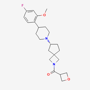 molecular formula C23H31FN2O3 B12378605 M1/M4 muscarinic agonist 3 