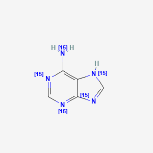 molecular formula C5H5N5 B12378610 Adenine-15N5 