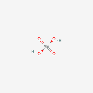 molecular formula H2MnO4 B1237862 锰酸 