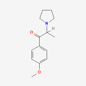 molecular formula C14H19NO2 B1237865 4'-甲氧基-α-吡咯烷丙基苯甲酮 CAS No. 478243-09-3