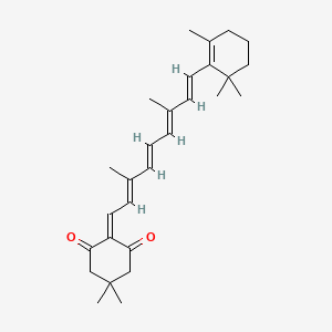 molecular formula C28H38O2 B1237870 Retinylidene dimedone CAS No. 70424-15-6