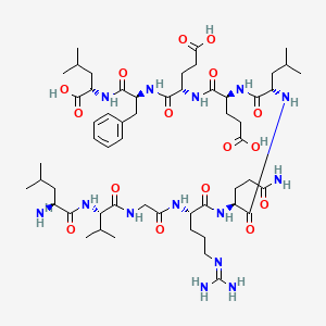 molecular formula C55H90N14O16 B12378718 LVGRQLEEFL (mouse) 