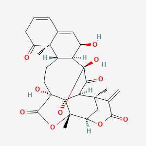 (1S,2S,3S,5R,6S,7R,14R,15S,18R,21S,22R)-5,7,18-trihydroxy-1,14,21-trimethyl-25-methylidene-4,20,23-trioxaheptacyclo[20.3.1.12,5.03,18.03,21.06,15.09,14]heptacosa-8,10-diene-13,19,24,27-tetrone