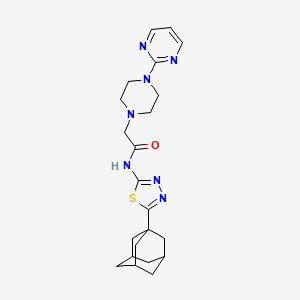 molecular formula C22H29N7OS B12378732 AChE/MAO-B-IN-6 