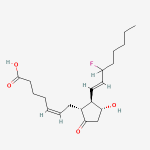 molecular formula C20H31FO4 B1237874 (Z)-7-[(1R,2R,3R)-2-[(E)-3-fluorooct-1-enyl]-3-hydroxy-5-oxocyclopentyl]hept-5-enoic acid CAS No. 88736-32-7