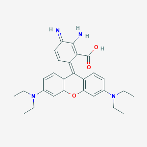 2,3-Diamino-6-(3,6-bis(diethylamino)xanthylium-9-yl)benzoate