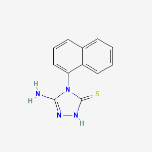 molecular formula C12H10N4S B12378749 5-Amino-4-(naphthalen-1-yl)-2,4-dihydro-3H-1,2,4-triazole-3-thione CAS No. 88312-54-3