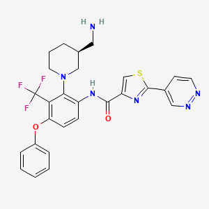 molecular formula C27H25F3N6O2S B12378763 Dgk|AE-IN-1 