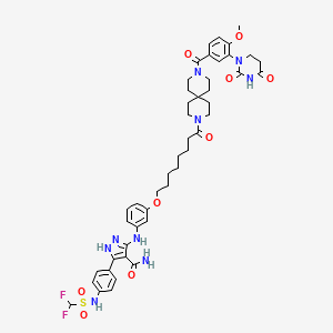 molecular formula C46H55F2N9O9S B12378788 PROTAC MLKL Degrader-1 