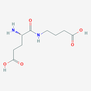 molecular formula C9H16N2O5 B1237881 Pentanoic acid, 4-amino-5-((3-carboxypropyl)amino)-5-oxo-, (S)- CAS No. 5105-96-4