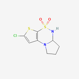 molecular formula C8H9ClN2O2S2 B12378821 AMPA receptor modulator-7 