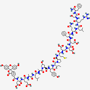 molecular formula C122H158N24O39S B12378827 FAM-DEALA-Hyp-YIPMDDDFQLRSF-NH2 