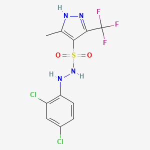 molecular formula C11H9Cl2F3N4O2S B12378831 Sdh-IN-4 