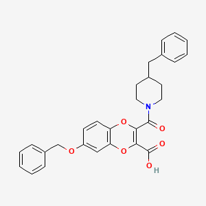 molecular formula C29H27NO6 B12378836 LTB4 antagonist 3 