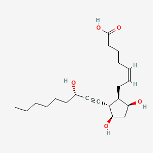 molecular formula C21H34O5 B1237884 20-Methyl-13,14-didehydro-pgf2alpha CAS No. 59476-66-3
