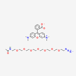 molecular formula C42H58N6O11 B12378859 Tamra-peg7-N3 