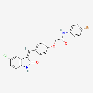 molecular formula C23H16BrClN2O3 B12378896 Pdgfr|A/|A/vegfr-2-IN-1 