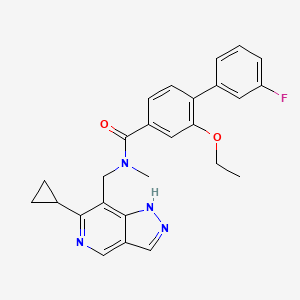 molecular formula C26H25FN4O2 B12378901 Nlrp3-IN-35 