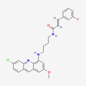 molecular formula C27H25ClFN3O2 B12378925 Antimalarial agent 28 