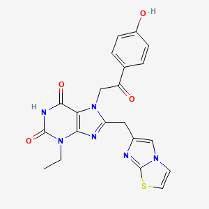 molecular formula C21H18N6O4S B12378944 Tph1-IN-1 