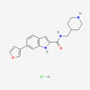 molecular formula C19H22ClN3O2 B12379015 NS2B/NS3-IN-3 hydrochloride 