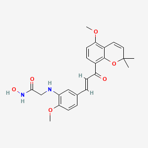 molecular formula C24H26N2O6 B12379038 Tubulin/HDAC-IN-4 