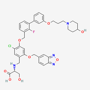 molecular formula C38H40ClFN4O8 B12379040 PD-L1-IN-4 