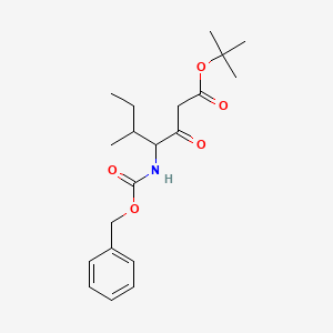 tert-Butyl 4-(((benzyloxy)carbonyl)amino)-5-methyl-3-oxoheptanoate