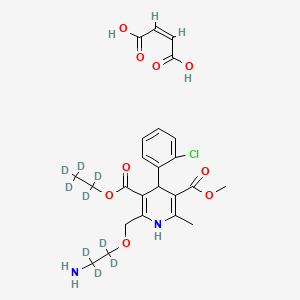 molecular formula C24H29ClN2O9 B12379070 Amlodipine-d9 (maleate) 