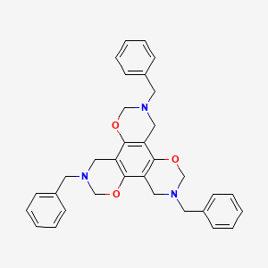 5,11,17-tribenzyl-3,9,15-trioxa-5,11,17-triazatetracyclo[12.4.0.02,7.08,13]octadeca-1(14),2(7),8(13)-triene