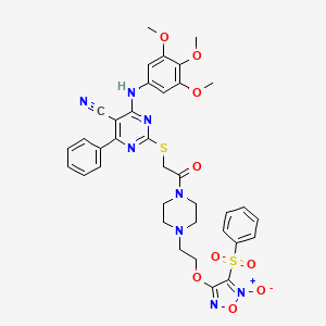 molecular formula C36H36N8O9S2 B12379089 Antitumor agent-103 