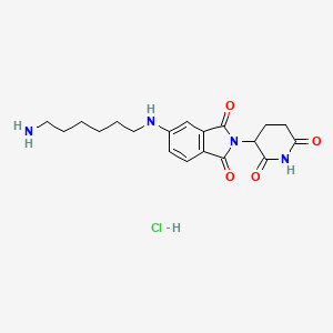 Pomalidomide-5-C6-NH2 (hydrochloride)