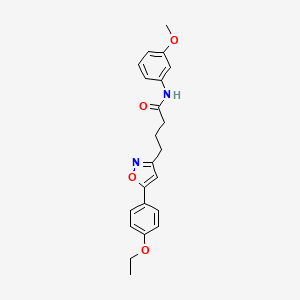 4-[5-(4-ethoxyphenyl)-3-isoxazolyl]-N-(3-methoxyphenyl)butanamide