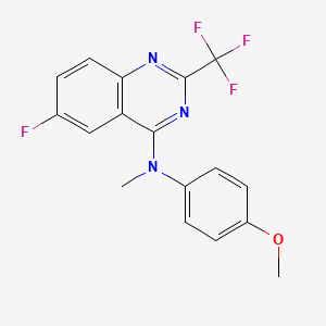 molecular formula C17H13F4N3O B12379138 Tubulin polymerization-IN-43 