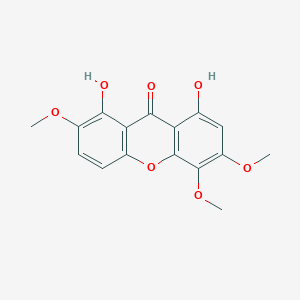 molecular formula C16H14O7 B1237921 1,8-Dihydroxy-3,4,7-trimethoxyxanthone 