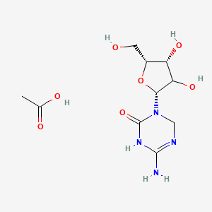 molecular formula C10H18N4O7 B12379225 Dihydro-5-azacytidine (acetate) 