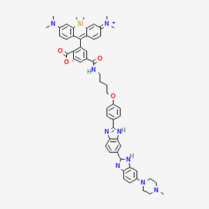 molecular formula C56H59N9O4Si B12379234 SiR-Hoechst 