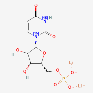 Uridine 5'-monophosphate-15N2 (dilithium)