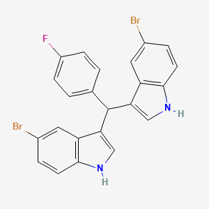 molecular formula C23H15Br2FN2 B12379272 Topoisomerase I inhibitor 9 