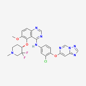 molecular formula C26H23ClF2N8O3 B12379287 Her2-IN-14 