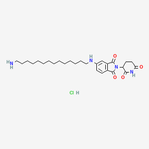 Pomalidomide-5-C14-NH2 (hydrochloride)