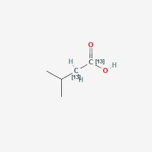 molecular formula C5H10O2 B12379316 3-methyl(1,2-13C2)butanoic acid 